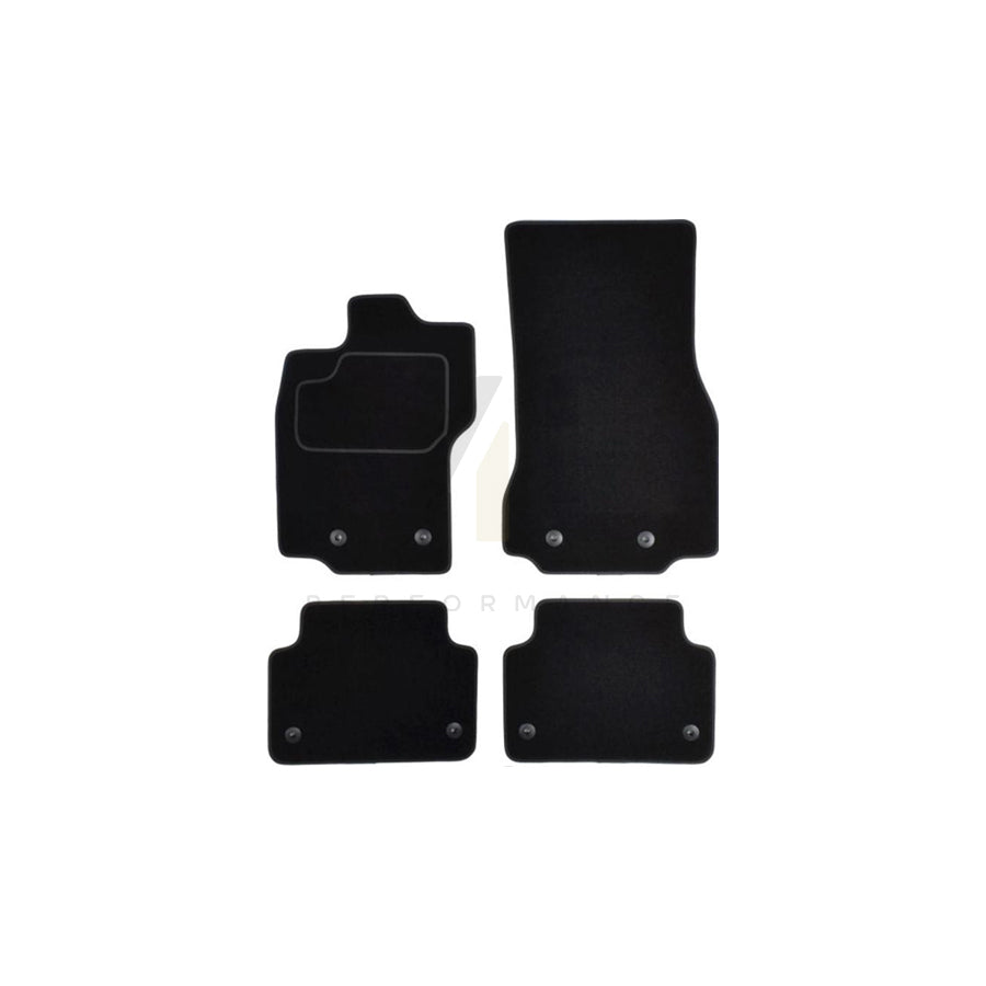 MAMMOOTH A041 JAG57 PRM 01 Floor mat set for JAGUAR XF Saloon (X260) Textile, Front and Rear, Quantity: 4, Black