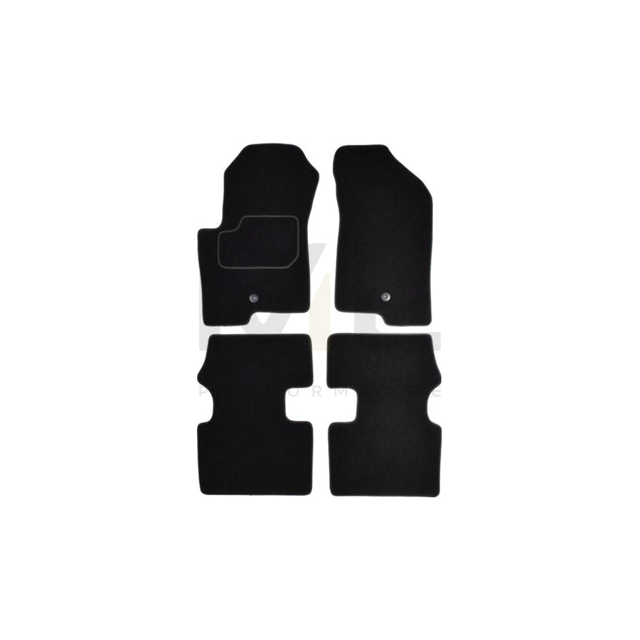 MAMMOOTH A041 JEP30 PRM 01 Floor mat set for JEEP Compass (MK49) Textile, Front and Rear, Quantity: 4, Black