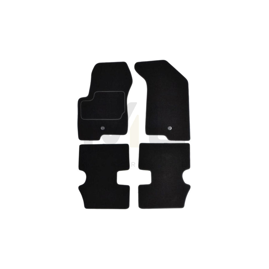 MAMMOOTH A041 JEP55 PRM 01 Floor mat set for JEEP Patriot (74) Textile, Front and Rear, Quantity: 4, Black