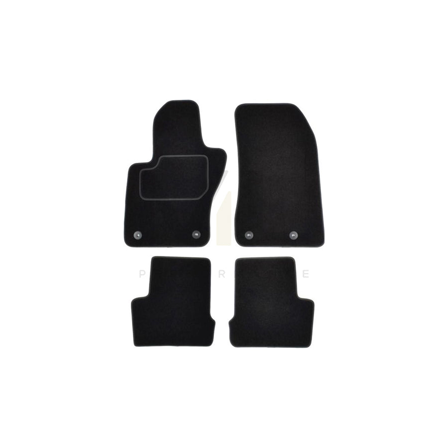 MAMMOOTH A041 JEP57 PRM 01 Floor mat set for JEEP Renegade Off-Road (BU, B1) Textile, Front and Rear, Quantity: 4, Black