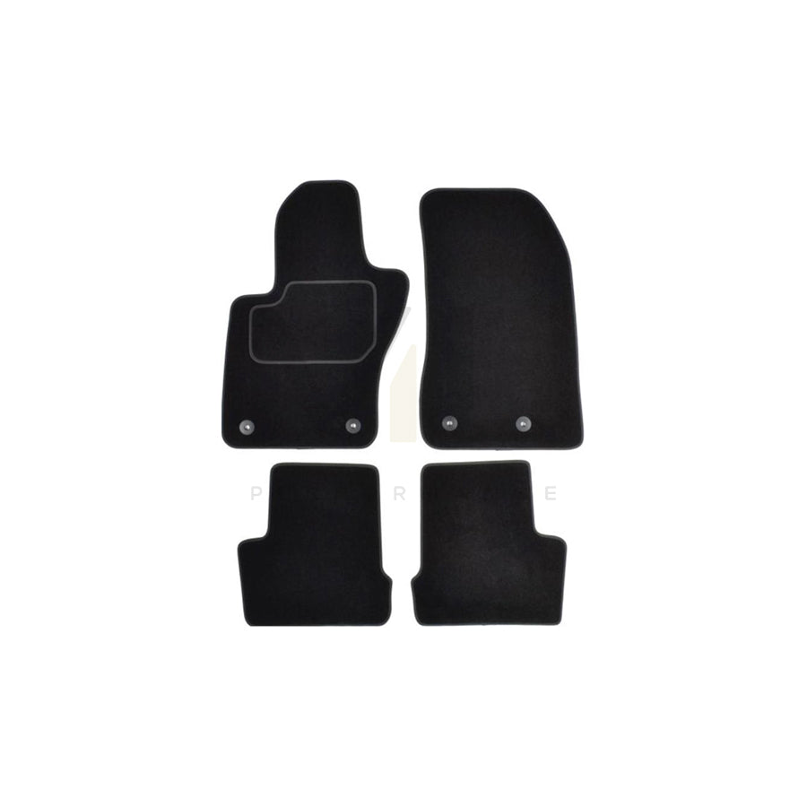 MAMMOOTH A041 JEP58 PRM 01 Floor mat set for JEEP Renegade Off-Road (BU, B1) Textile, Front and Rear, Quantity: 4, Black