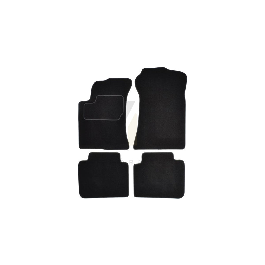MAMMOOTH A041 KIA105 PRM 01 Floor mat set for KIA Cerato Hatchback (LD) Textile, Front and Rear, Quantity: 4, Black