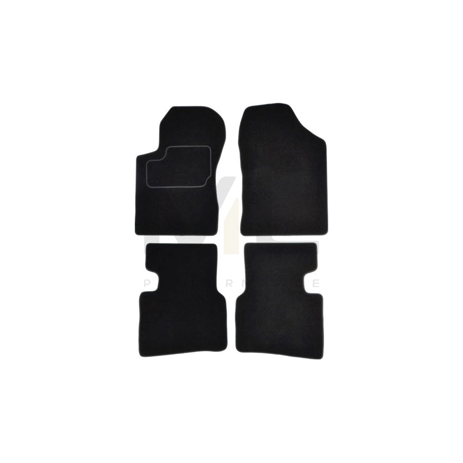 MAMMOOTH A041 KIA110 PRM 01 Floor mat set for KIA Magentis I (GD, MS) Textile, Front and Rear, Quantity: 4, Black