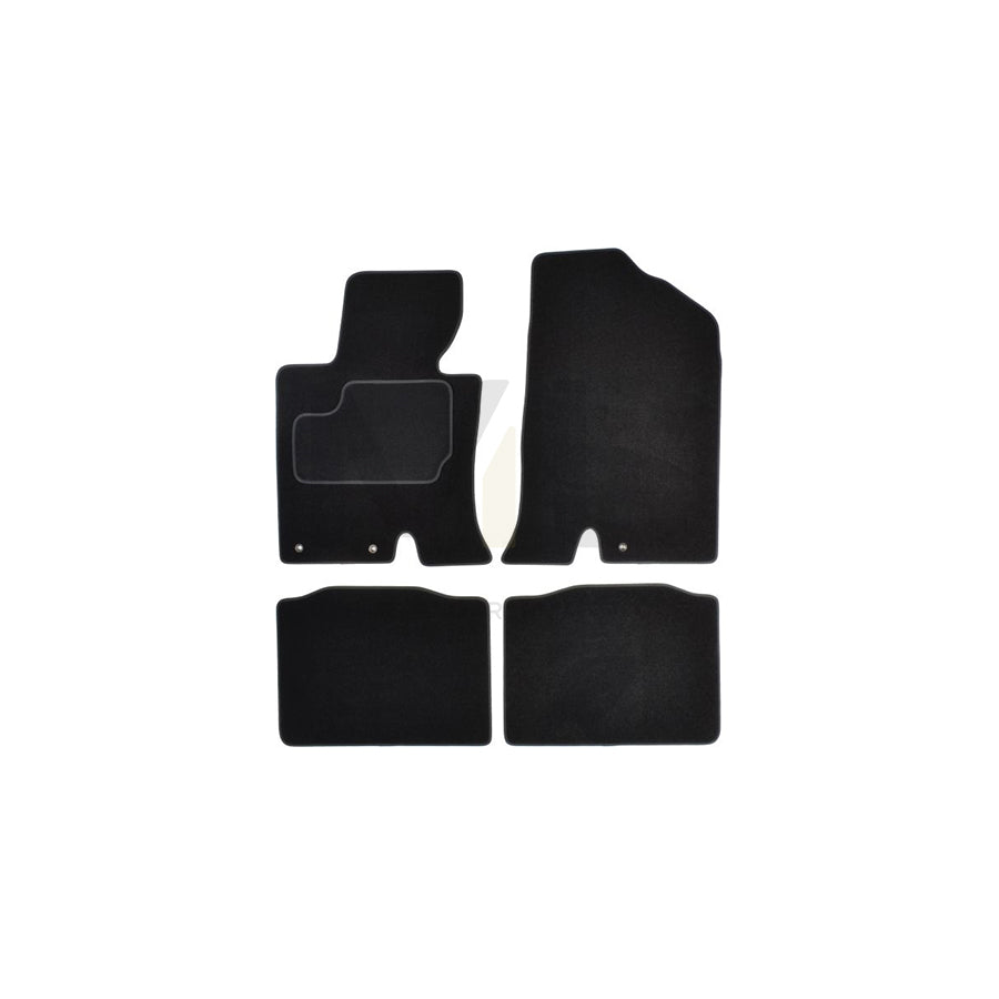 MAMMOOTH A041 KIA120 PRM 01 Floor mat set for KIA Optima / K5 (TF) Textile, Front and Rear, Quantity: 4, Black