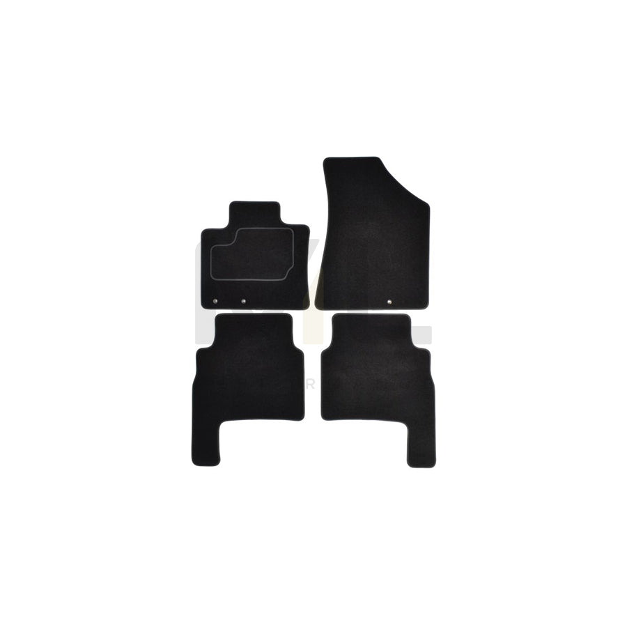 MAMMOOTH A041 KIA180 PRM 01 Floor mat set for KIA Sorento II (XM) Textile, Front and Rear, Quantity: 4, Black