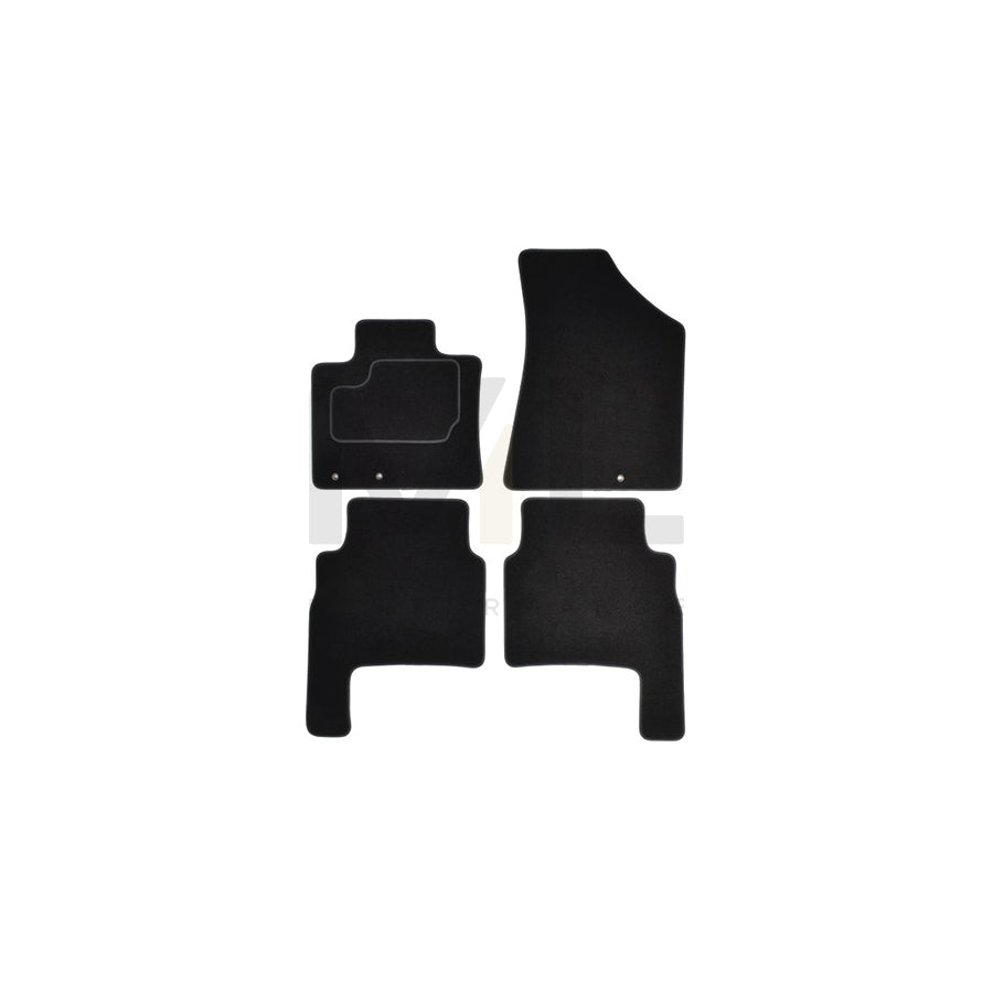 MAMMOOTH A041 KIA185 PRM 01 Floor mat set for KIA Sorento II (XM) Textile, Front and Rear, Quantity: 4, Black