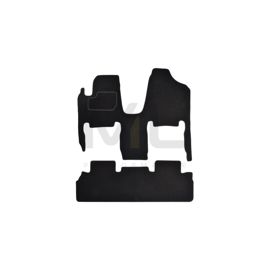 MAMMOOTH A041 KIA25 PRM 01 Floor mat set for KIA Sedona II (VQ) Textile, Front and Rear, Black
