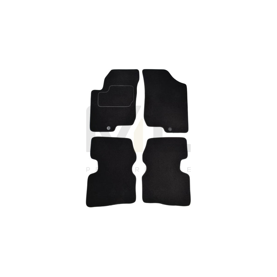 MAMMOOTH A041 KIA60 PRM 01 Floor mat set for KIA cee窶賄 I Hatchback (ED) Textile, Front and Rear, Quantity: 4, Black