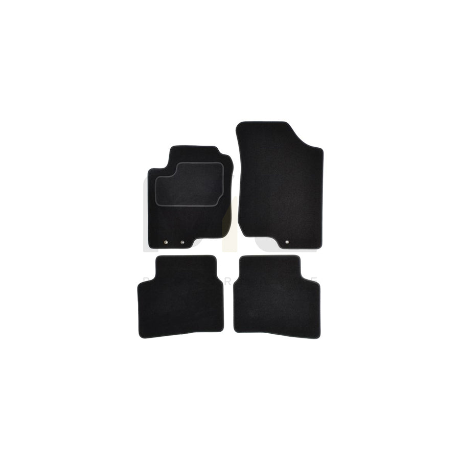 MAMMOOTH A041 KIA65 PRM 01 Floor mat set Textile, Front and Rear, Quantity: 4, Black