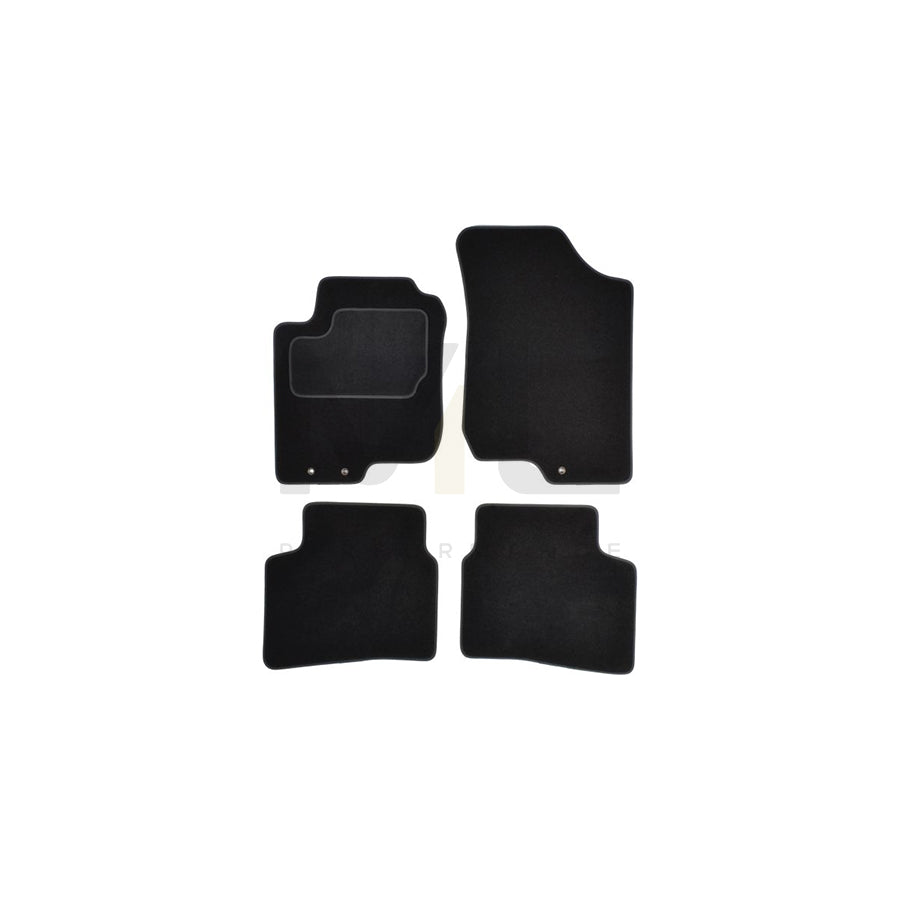 MAMMOOTH A041 KIA95 PRM 01 Floor mat set Textile, Front and Rear, Quantity: 4, Black