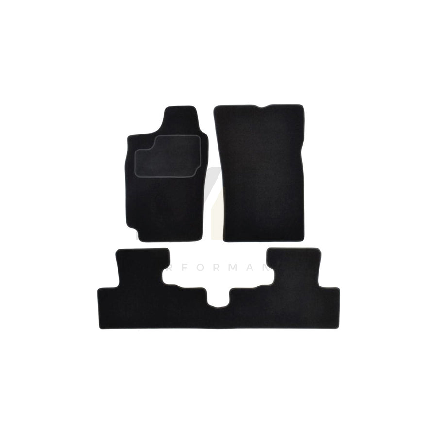 MAMMOOTH A041 LAN115 PRM 01 Floor mat set for LANCIA Y (840) Textile, Front and Rear, Quantity: 3, Black