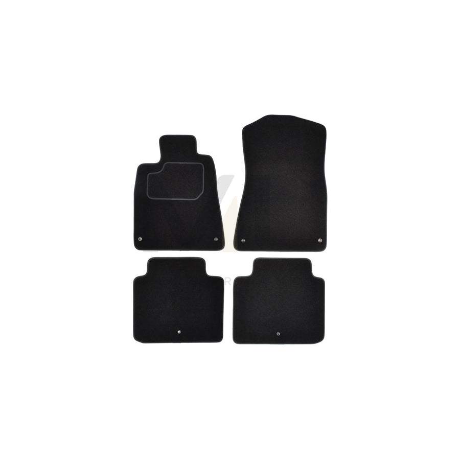 MAMMOOTH A041 LEX10 PRM 01 Floor mat set for LEXUS GS III (S19) Textile, Front and Rear, Quantity: 4, Black