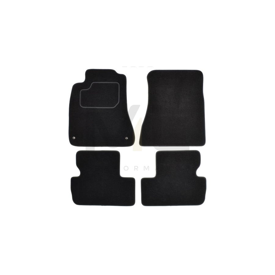 MAMMOOTH A041 LEX20 PRM 01 Floor mat set for LEXUS IS II Saloon (XE20) Textile, Front and Rear, Quantity: 4, Black