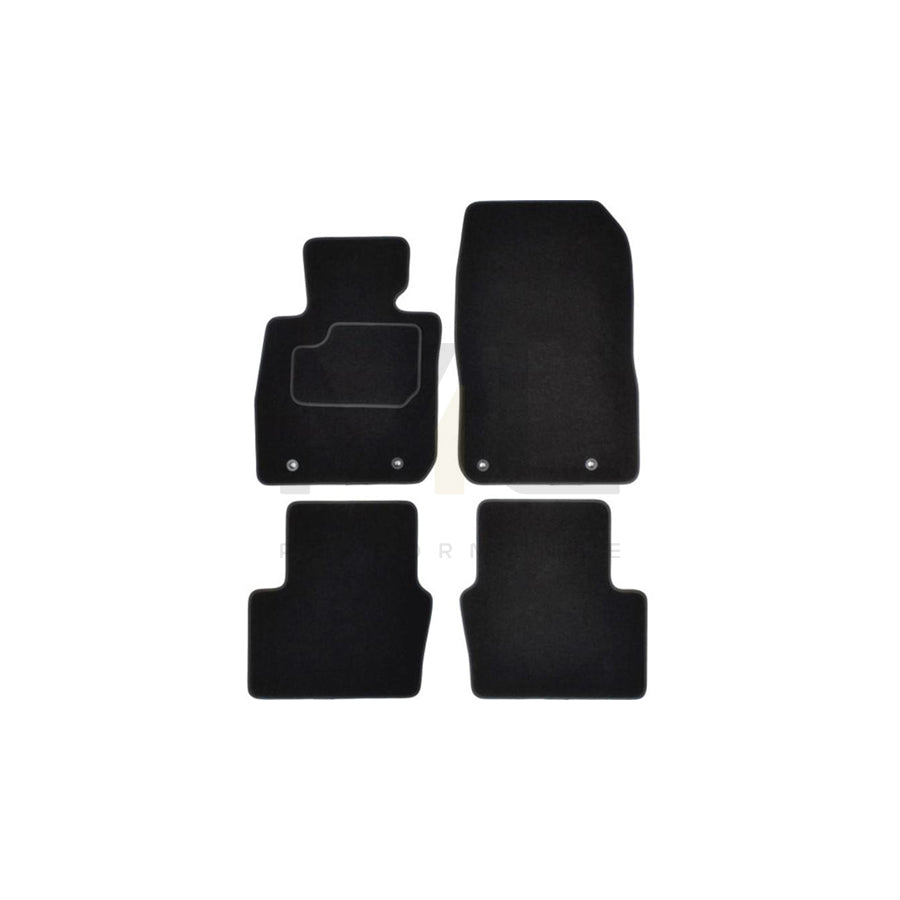 MAMMOOTH A041 MAZ113 PRM 01 Floor mat set for MAZDA CX-3 (DK) Textile, Front and Rear, Quantity: 4, Black