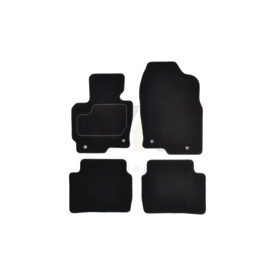 MAMMOOTH A041 MAZ115 PRM 01 Floor mat set for MAZDA CX-5 I (KE, GH) Textile, Front and Rear, Quantity: 4, Black