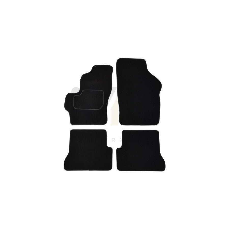 MAMMOOTH A041 MAZ25 PRM 01 Floor mat set for MAZDA 3 Hatchback (BK) Textile, Front and Rear, Quantity: 4, Black