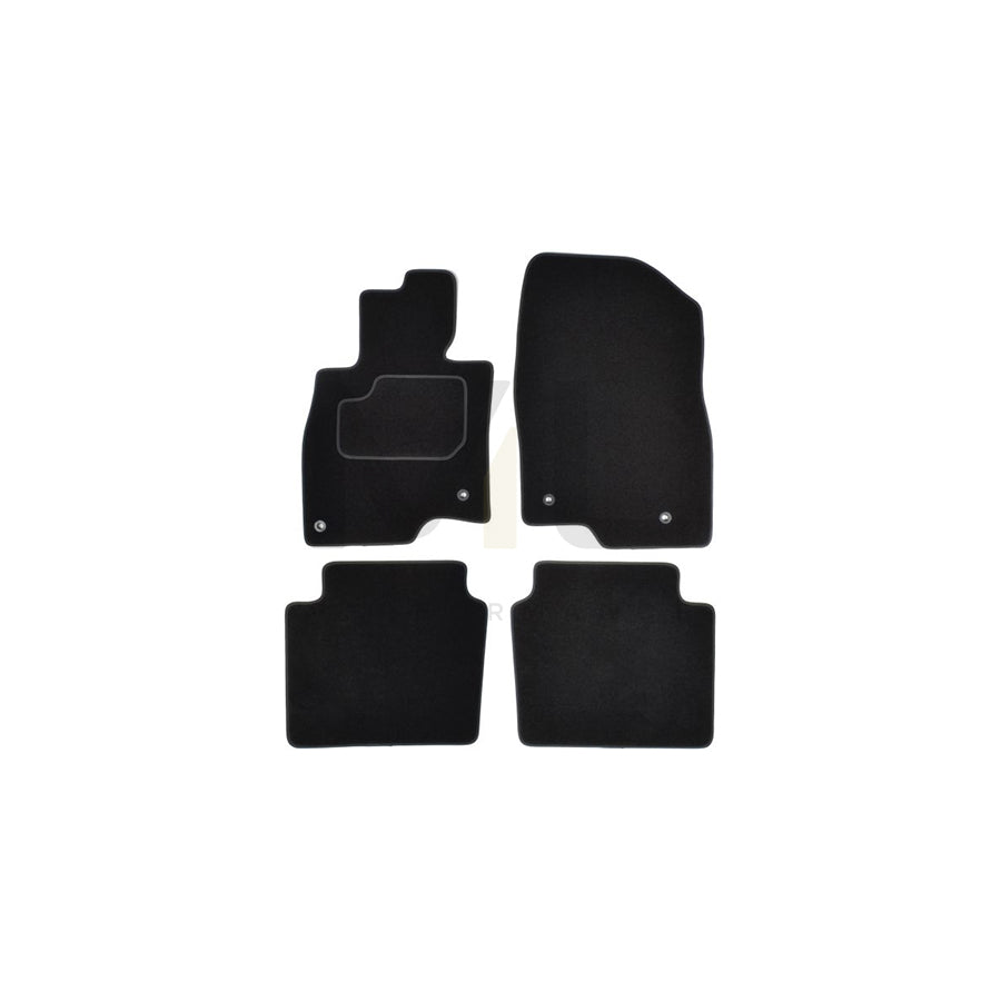 MAMMOOTH A041 MAZ92 PRM 01 Floor mat set for MAZDA 6 Saloon (GJ, GL) Textile, Front and Rear, Quantity: 4, Black