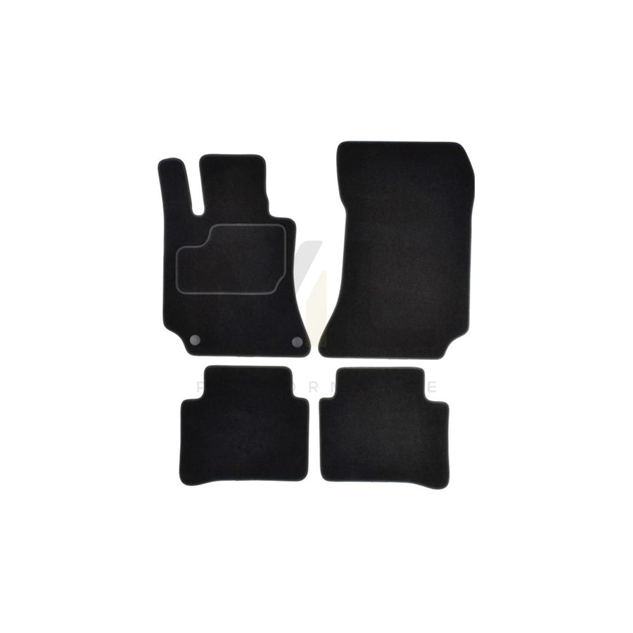 MAMMOOTH A041 MER100 PRM 01 Floor mat set suitable for MERCEDES-BENZ CLS Coupe (C218) Textile, Front and Rear, Quantity: 4, Black
