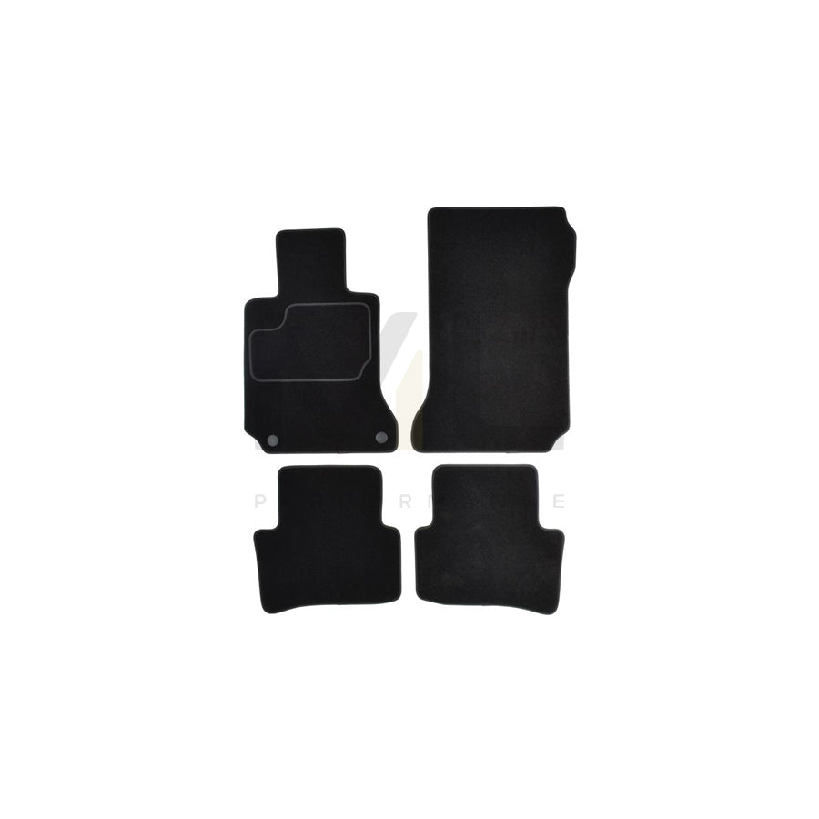 MAMMOOTH A041 MER135 PRM 01 Floor mat set suitable for MERCEDES-BENZ C-Class Textile, Front and Rear, Quantity: 4, Black