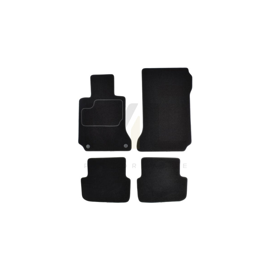 MAMMOOTH A041 MER200 PRM 01 Floor mat set suitable for MERCEDES-BENZ E-Class Coupe (C207) Textile, Front and Rear, Quantity: 4, Black