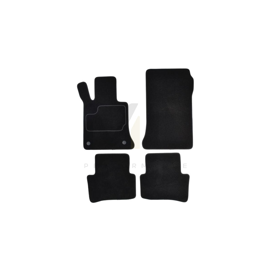 MAMMOOTH A041 MER215 PRM 01 Floor mat set suitable for MERCEDES-BENZ GLK (X204) Textile, Front and Rear, Quantity: 4, Black