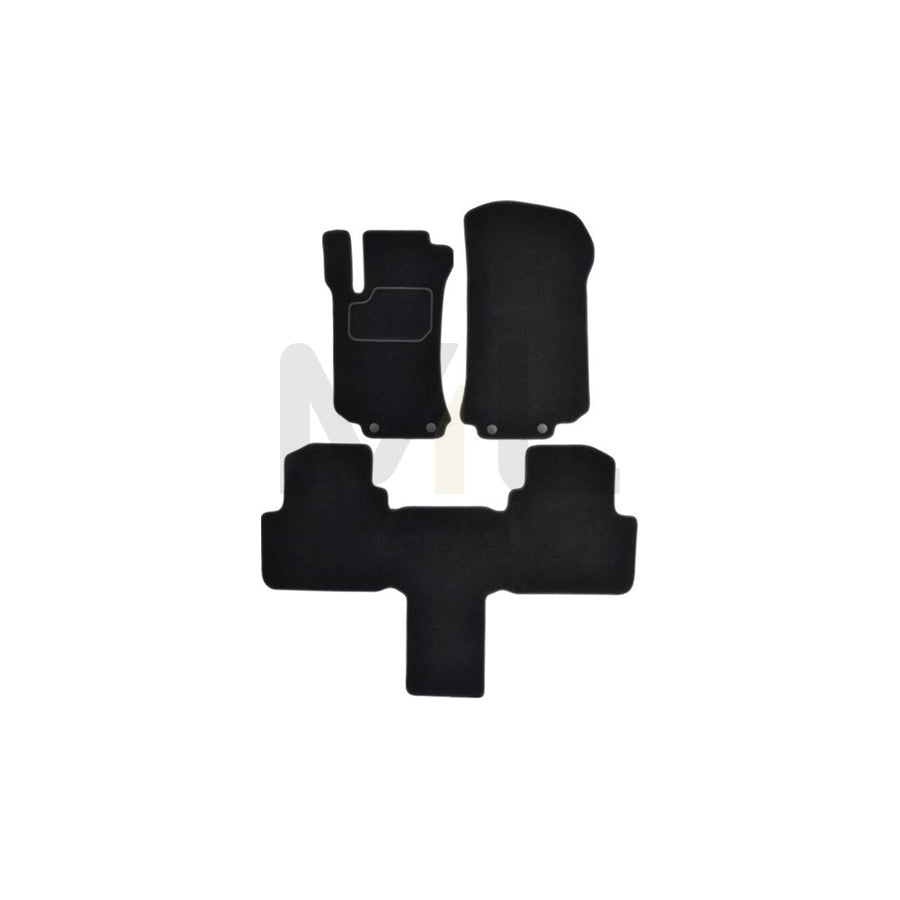 MAMMOOTH A041 MER235 PRM 01 Floor mat set suitable for MERCEDES-BENZ R-Class (W251, V251) Textile, Front and Rear, Quantity: 3, Black