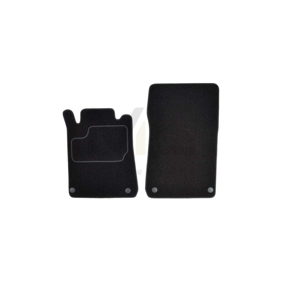 MAMMOOTH A041 MER260 PRM 01 Floor mat set suitable for MERCEDES-BENZ SLK (R170) Textile, Front, Quantity: 2, Black