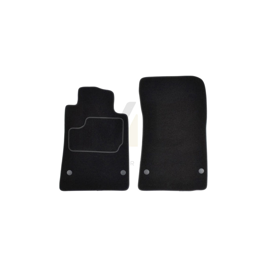 MAMMOOTH A041 MER265 PRM 01 Floor mat set suitable for MERCEDES-BENZ SLK (R171) Textile, Front, Quantity: 2, Black