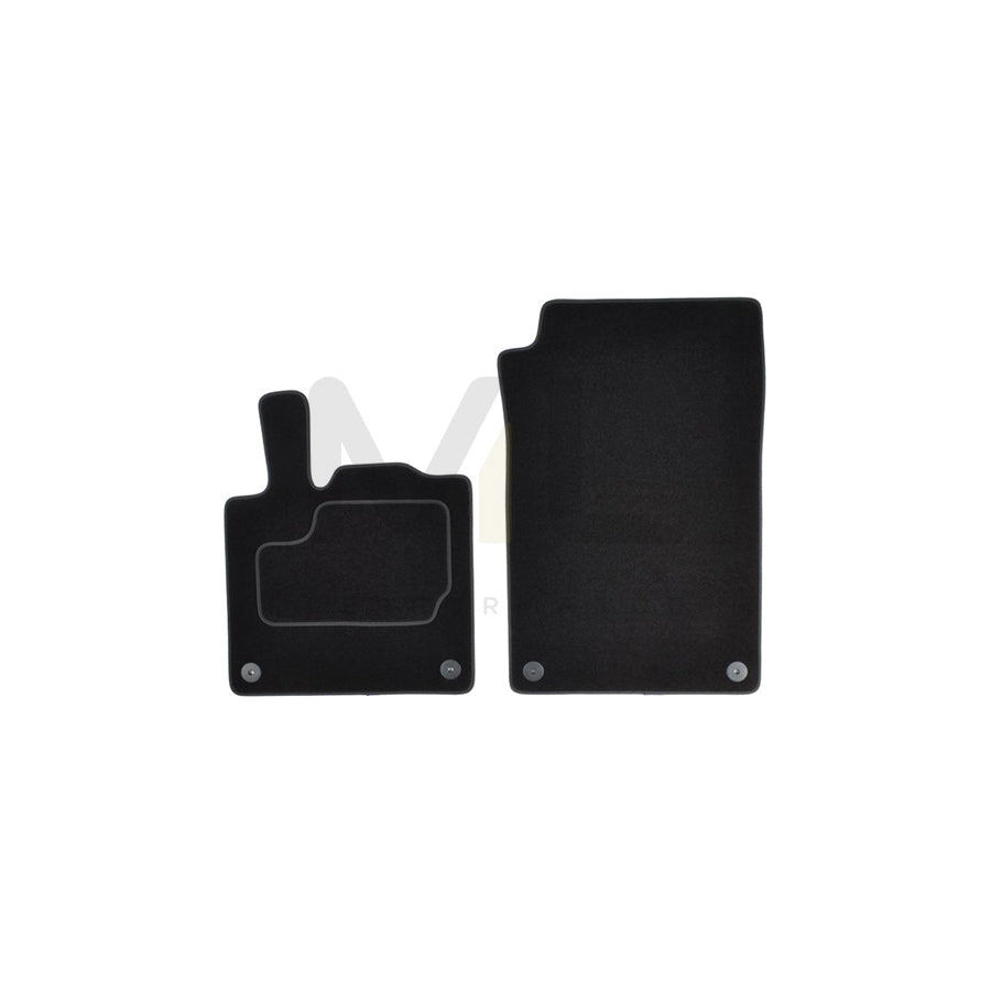MAMMOOTH A041 MER275 PRM 01 Floor mat set for SMART FORTWO Textile, Front, Quantity: 2, Black
