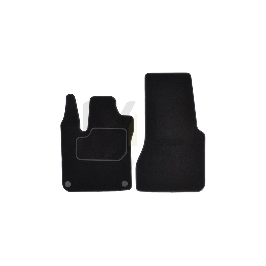 MAMMOOTH A041 MER281 PRM 01 Floor mat set for SMART FORTWO Textile, Front, Quantity: 2, Black
