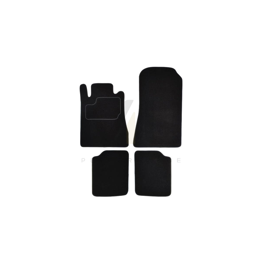 MAMMOOTH A041 MER305 PRM 01 Floor mat set suitable for MERCEDES-BENZ S-Class Saloon (W140) Textile, Front and Rear, Quantity: 4, Black