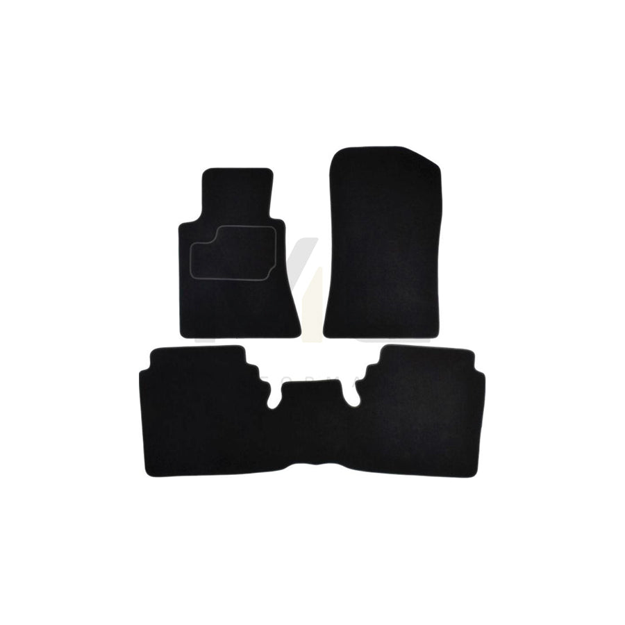 MAMMOOTH A041 MER320 PRM 01 Floor mat set suitable for MERCEDES-BENZ S-Class Saloon (W126) Textile, Front and Rear, Quantity: 3, Black