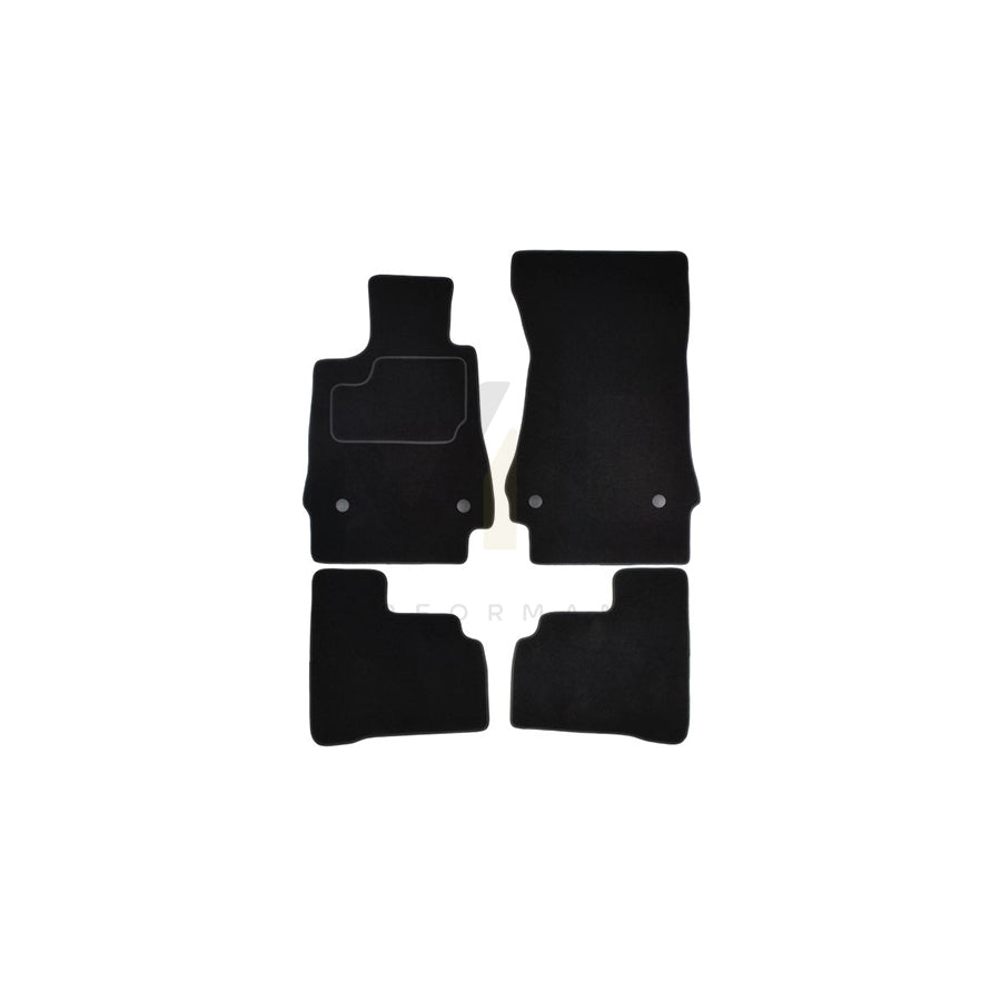 MAMMOOTH A041 MER330 PRM 01 Floor mat set suitable for MERCEDES-BENZ S-Class Saloon (W221) Textile, Front and Rear, Quantity: 4, Black