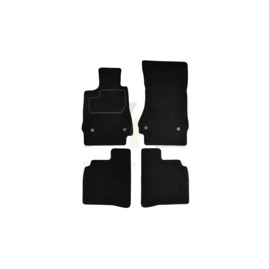 MAMMOOTH A041 MER335 PRM 01 Floor mat set suitable for MERCEDES-BENZ S-Class Saloon (W221) Textile, Front and Rear, Quantity: 4, Black