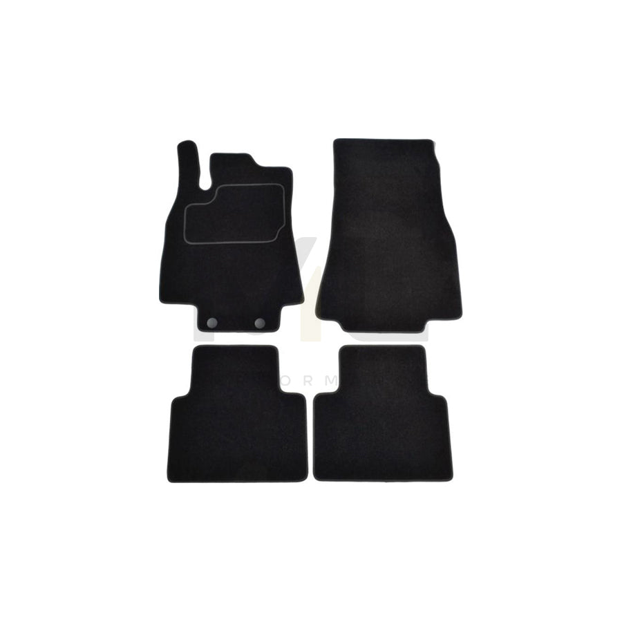 MAMMOOTH A041 MER35 PRM 01 Floor mat set suitable for MERCEDES-BENZ A-Class (W169) Textile, Front and Rear, Quantity: 4, Black
