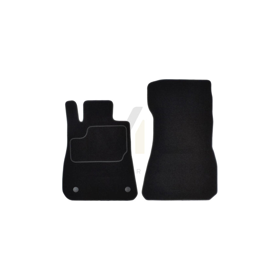 MAMMOOTH A041 MER350 PRM 01 Floor mat set suitable for MERCEDES-BENZ SLS AMG Textile, Front, Quantity: 2, Black