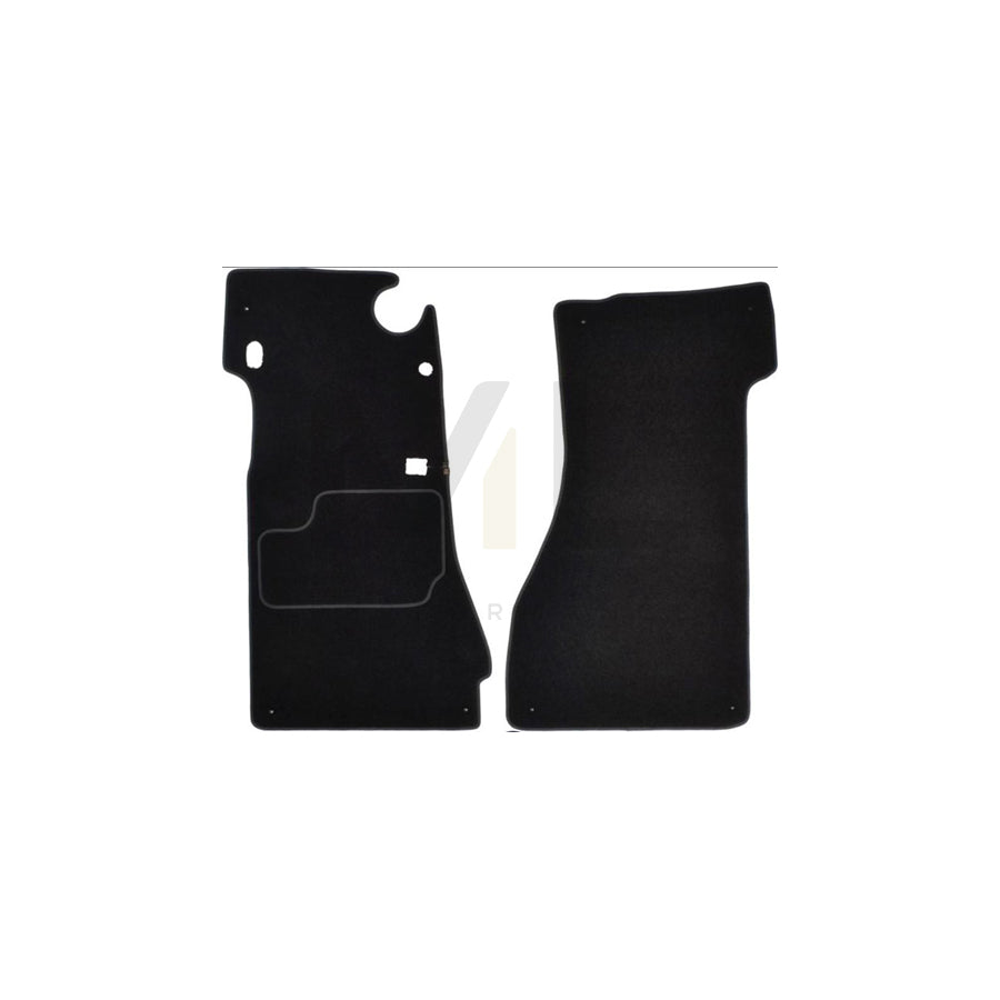 MAMMOOTH A041 MER360 PRM 01 Floor mat set Textile, Front, Quantity: 2, Black