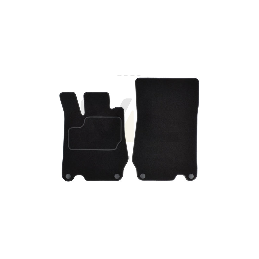 MAMMOOTH A041 MER370 PRM 01 Floor mat set suitable for MERCEDES-BENZ SL Convertible (R230) Textile, Front, Quantity: 2, Black