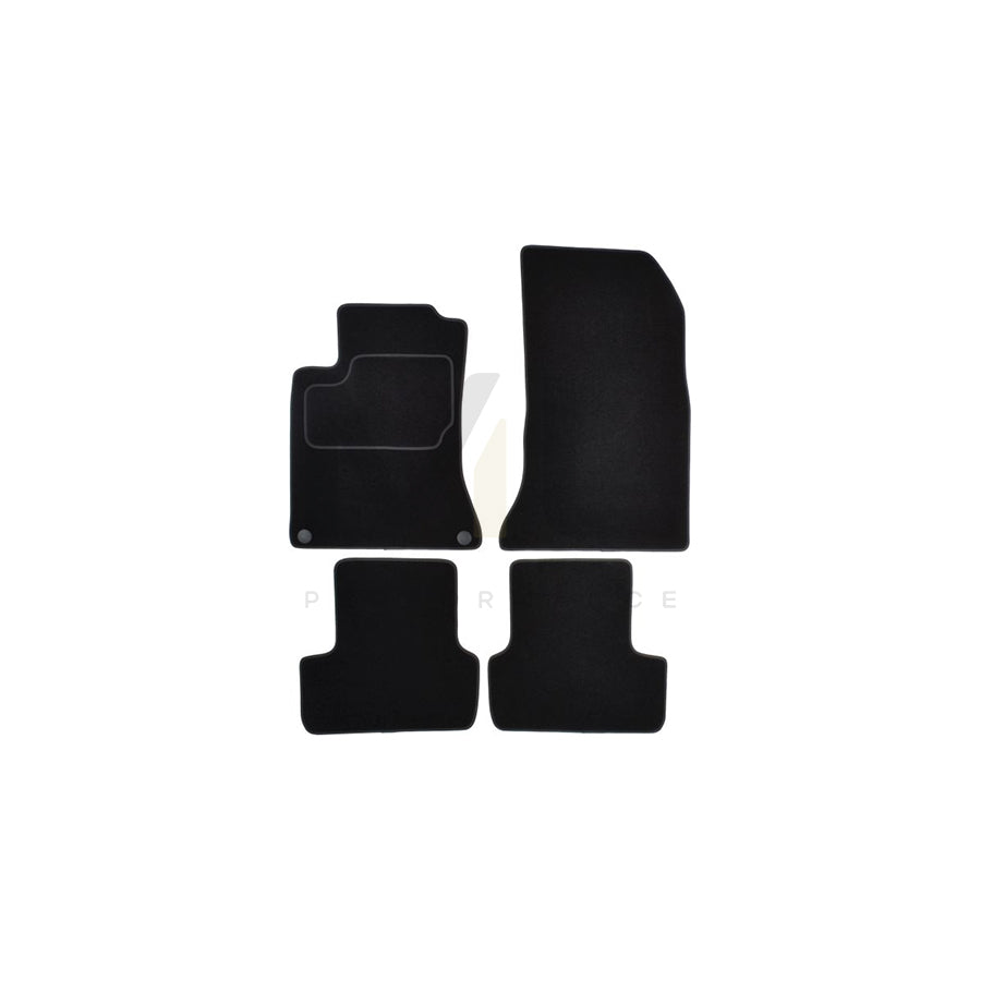 MAMMOOTH A041 MER40 PRM 01 Floor mat set suitable for MERCEDES-BENZ A-Class (W176) Textile, Front and Rear, Quantity: 4, Black