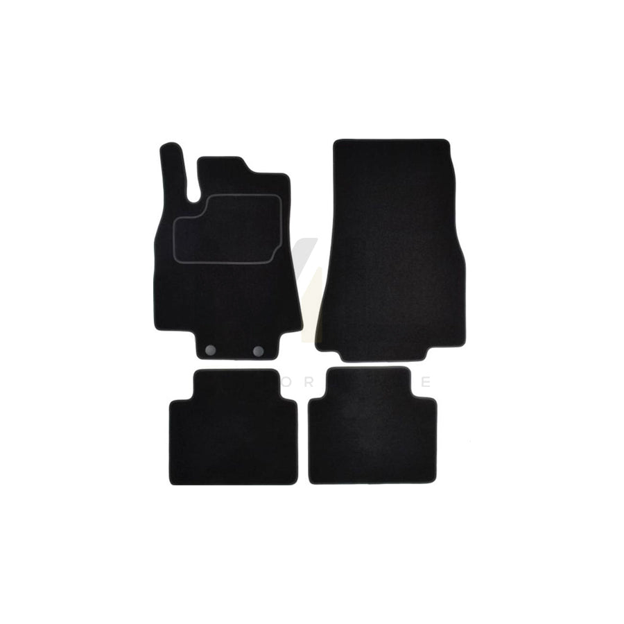 MAMMOOTH A041 MER55 PRM 01 Floor mat set suitable for MERCEDES-BENZ B-Class (W245) Textile, Front and Rear, Quantity: 4, Black
