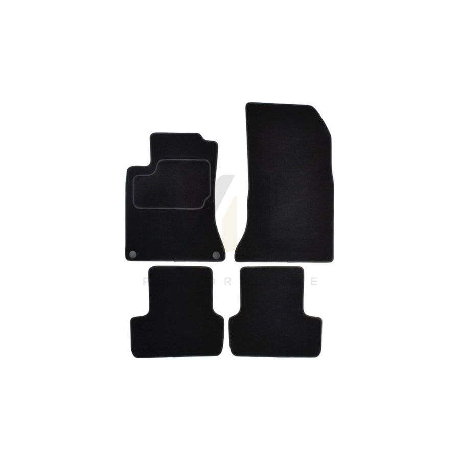 MAMMOOTH A041 MER65 PRM 01 Floor mat set suitable for MERCEDES-BENZ CLA Coupe (C117) Textile, Front and Rear, Quantity: 4, Black