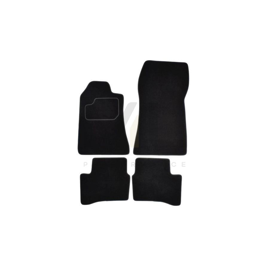 MAMMOOTH A041 MER80 PRM 01 Floor mat set suitable for MERCEDES-BENZ CLK Convertible (A208) Textile, Front and Rear, Quantity: 4, Black