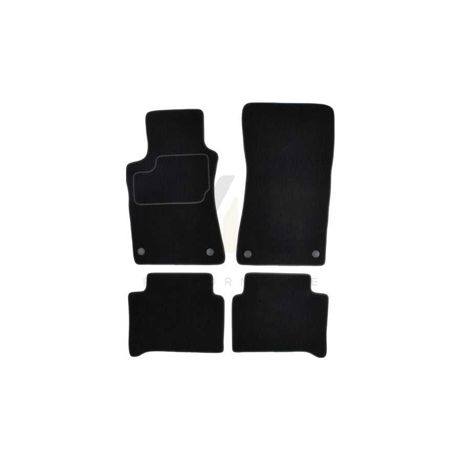 MAMMOOTH A041 MER90 PRM 01 Floor mat set suitable for MERCEDES-BENZ CLS Coupe (C219) Textile, Front and Rear, Quantity: 4, Black
