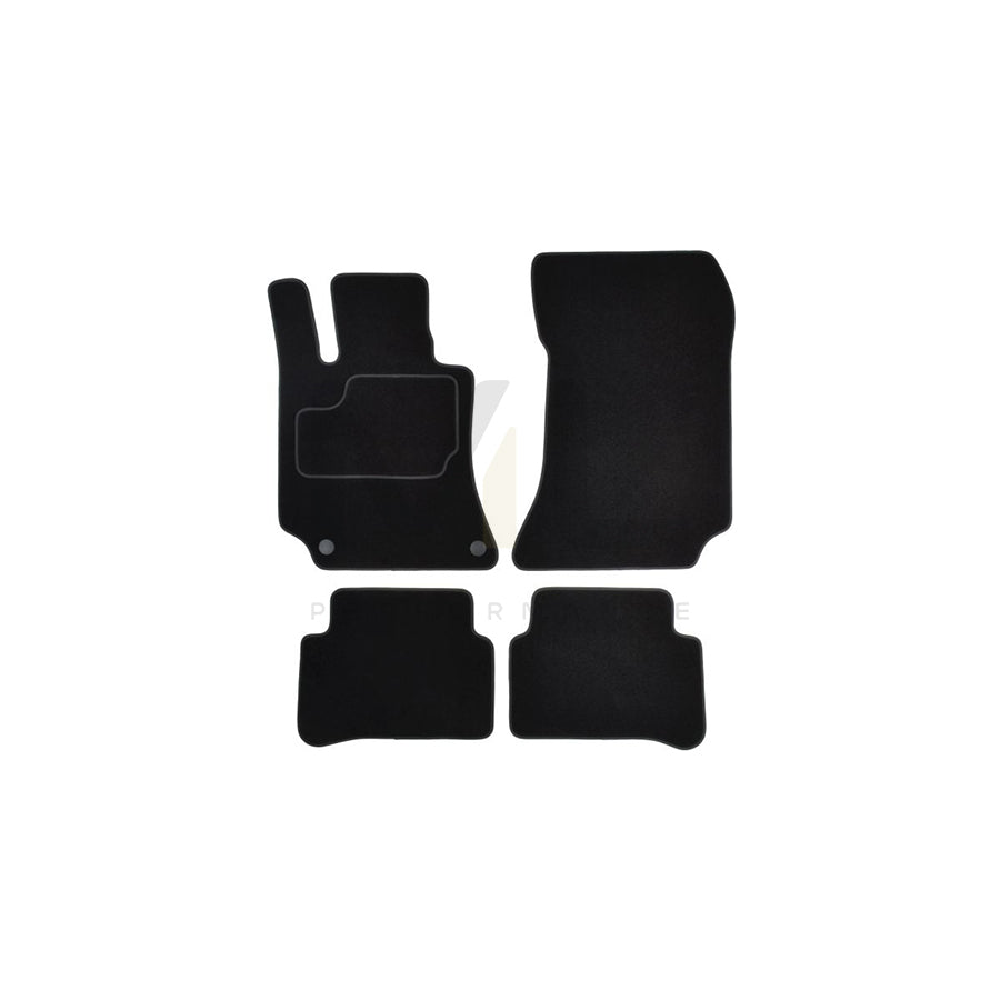 MAMMOOTH A041 MER95 PRM 01 Floor mat set suitable for MERCEDES-BENZ CLS Coupe (C219) Textile, Front and Rear, Quantity: 4, Black
