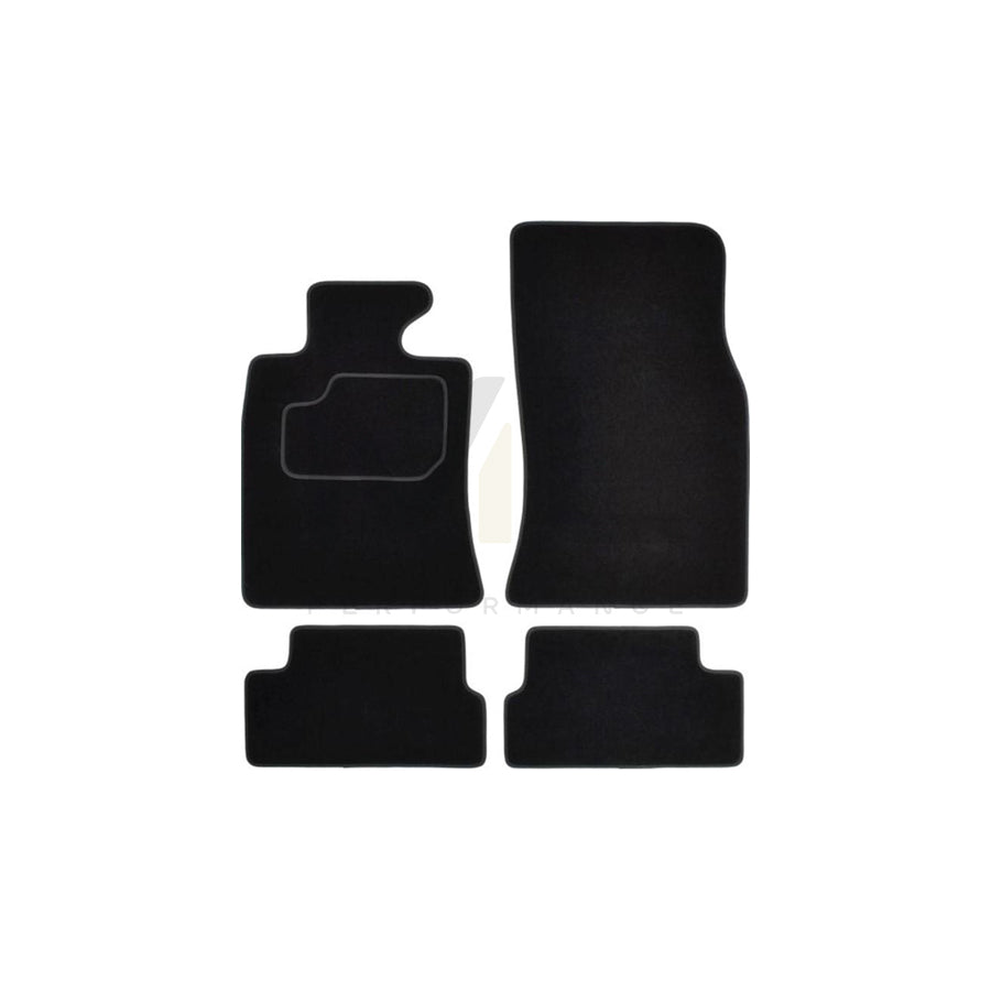 MAMMOOTH A041 MIN20 PRM 01 Floor mat set for MINI Hatchback (R56) Textile, Front and Rear, Quantity: 4, Black