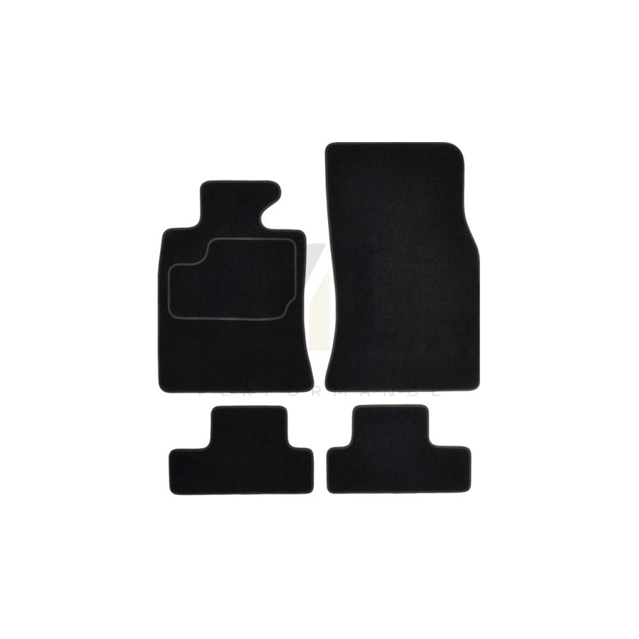 MAMMOOTH A041 MIN25 PRM 01 Floor mat set for MINI Convertible (F57) Textile, Front and Rear, Quantity: 4, Black