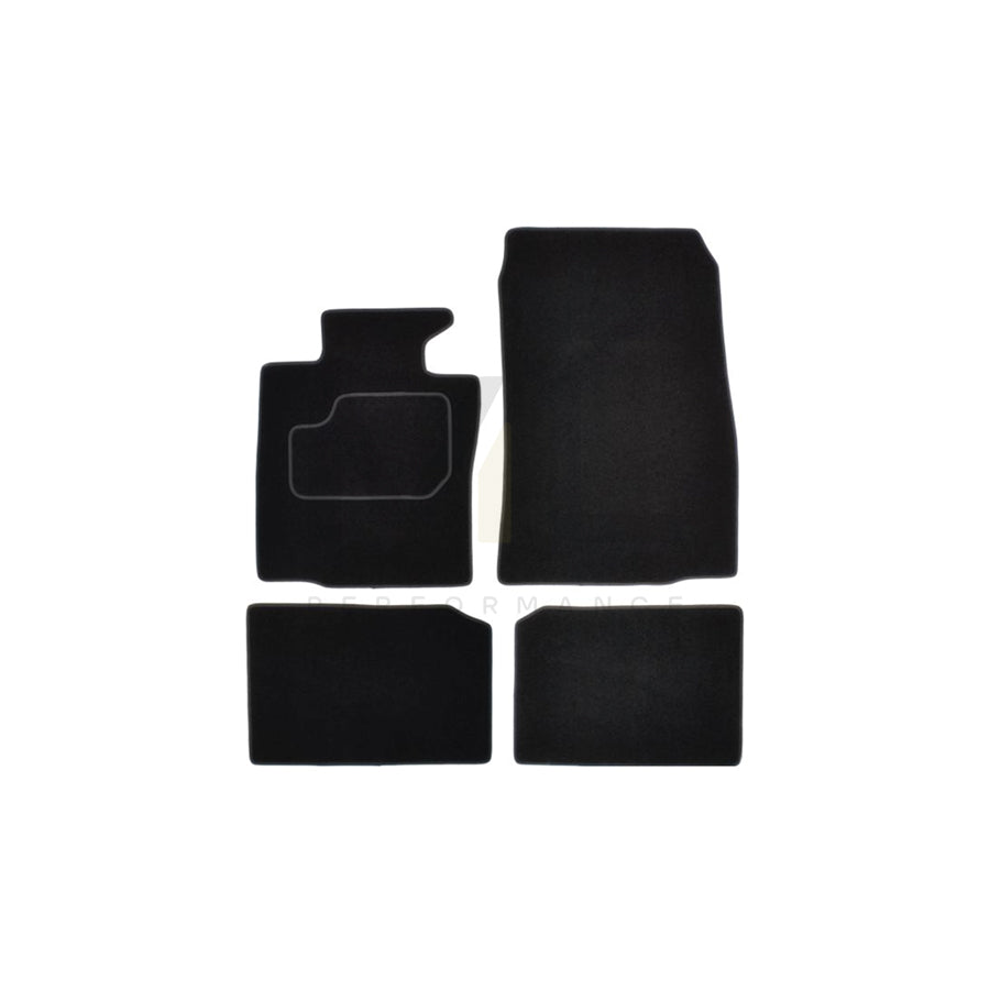 MAMMOOTH A041 MIN50 PRM 01 Floor mat set for MINI Paceman (R61) Textile, Front and Rear, Quantity: 4, Black