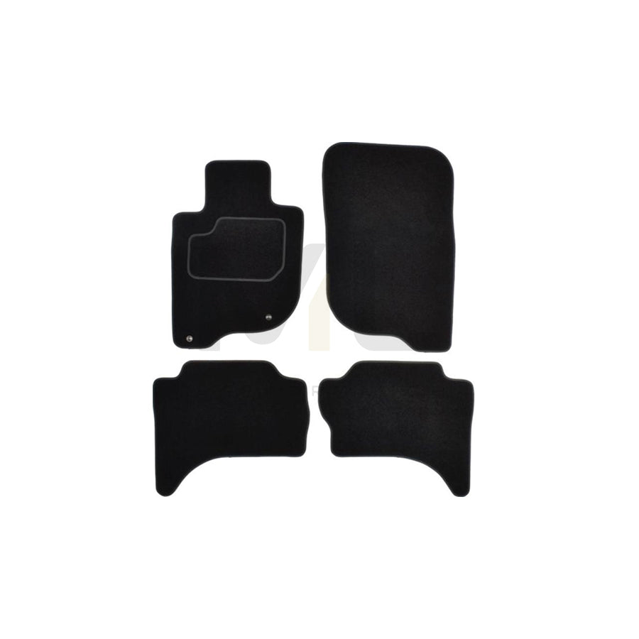 MAMMOOTH A041 MIT102 PRM 01 Floor mat set for MITSUBISHI L200 / Triton V Pickup (KJ, KK, KL) Textile, Front and Rear, Quantity: 4, Black