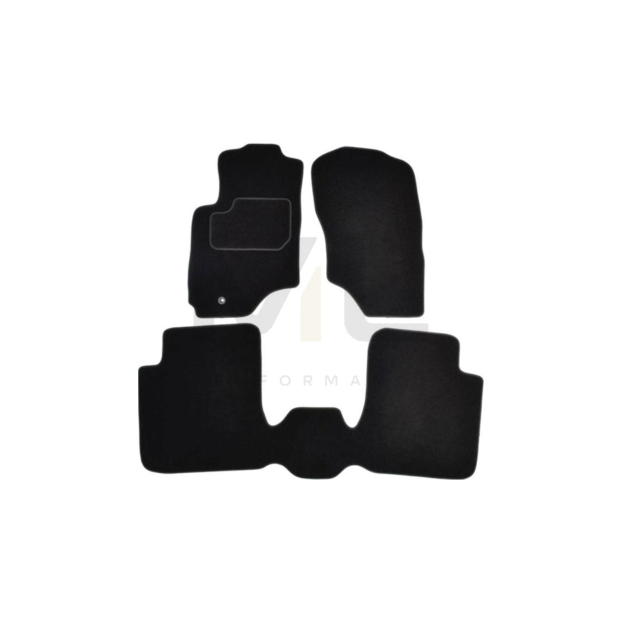 MAMMOOTH A041 MIT105 PRM 01 Floor mat set for MITSUBISHI Outlander I Off-Road (CU) Textile, Front and Rear, Quantity: 3, Black