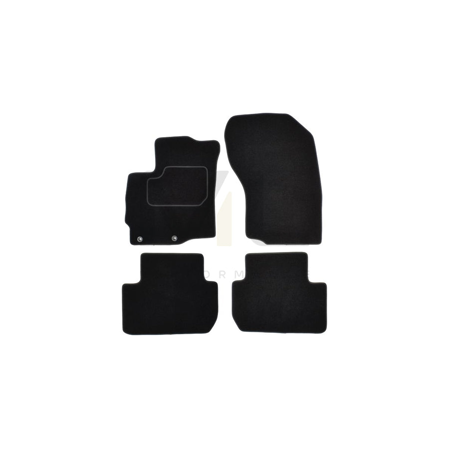 MAMMOOTH A041 MIT112 PRM 01 Floor mat set for MITSUBISHI Outlander III Off-Road (GG, GF) Textile, Front and Rear, Quantity: 4, Black